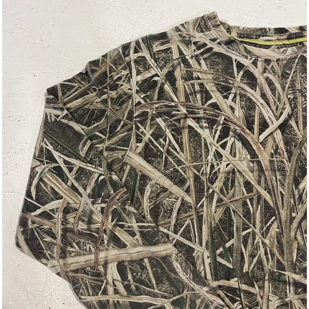 Mossy Oak Shadow Grass Blades Long Sleeve Shirt Mens M‎ Camo Hunting Outdoors